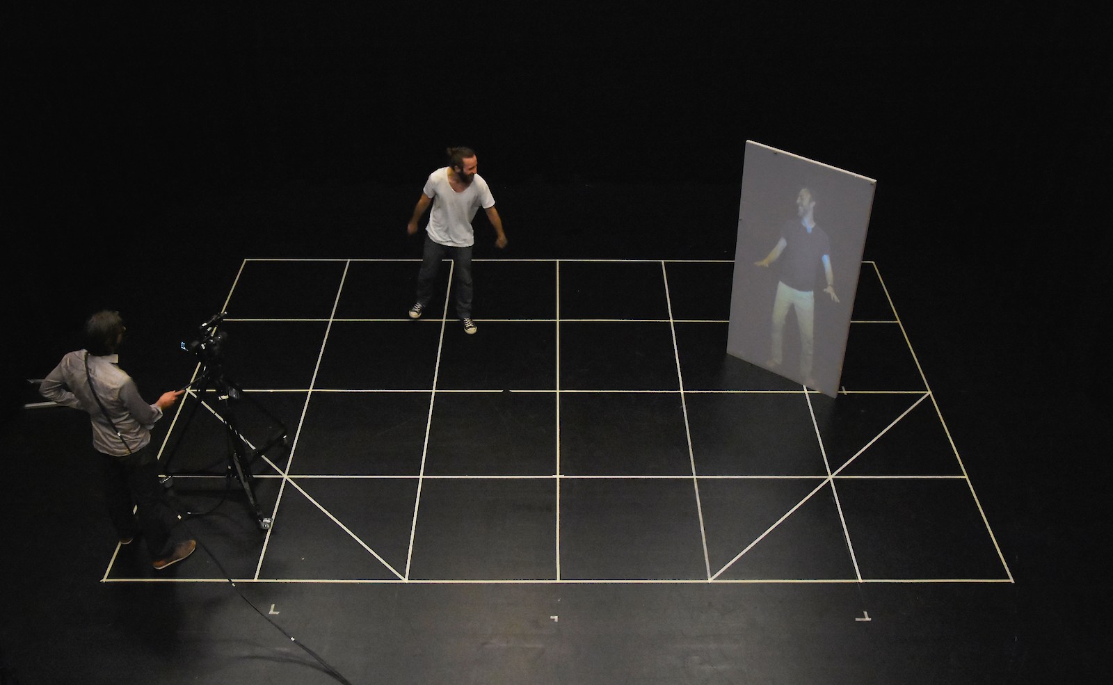 © Telematic Performance Format: Moving Screens, Sounds, and Bodies. Photo: Joel De Giovanni.